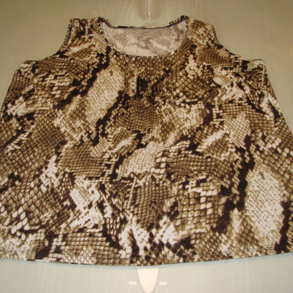Three Women's Animal Print Summer Tops Tank Top Style Size 2X - Picture 7 of 16